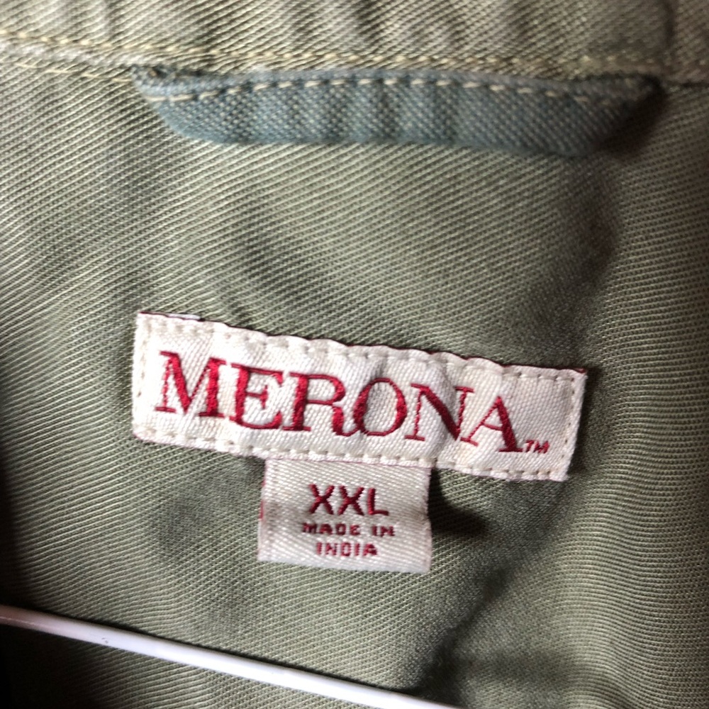 Green Merona Button Down - Picture 2 of 3